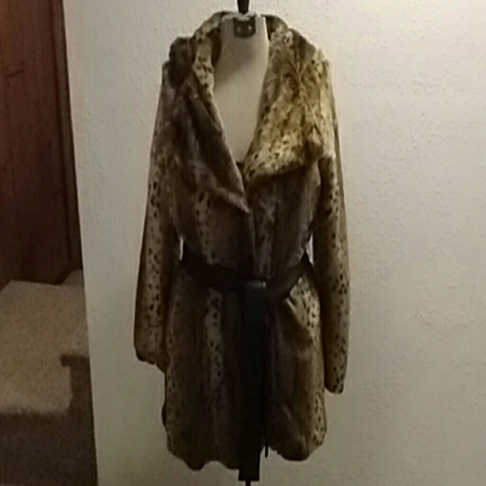 Faux fur coat